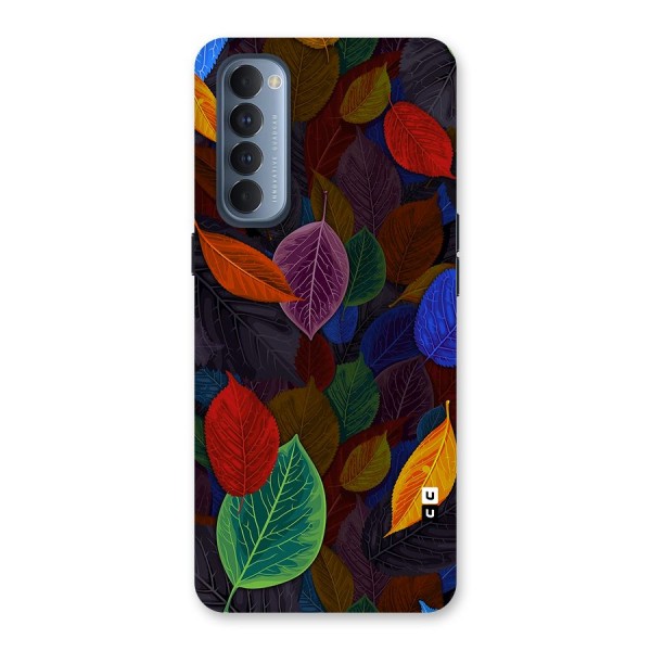 Colorful Leaves Pattern Back Case for Reno4 Pro