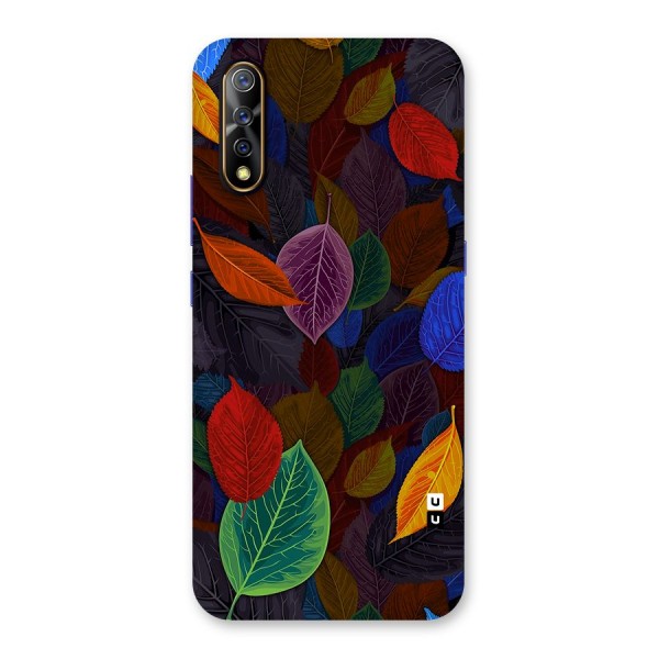 Colorful Leaves Pattern Back Case for Vivo S1