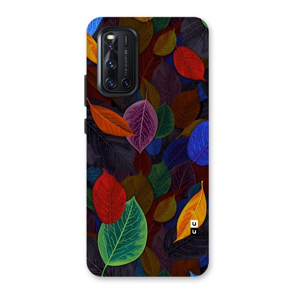 Colorful Leaves Pattern Back Case for Vivo V19