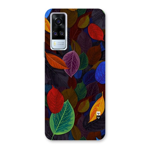 Colorful Leaves Pattern Back Case for Vivo Y51A