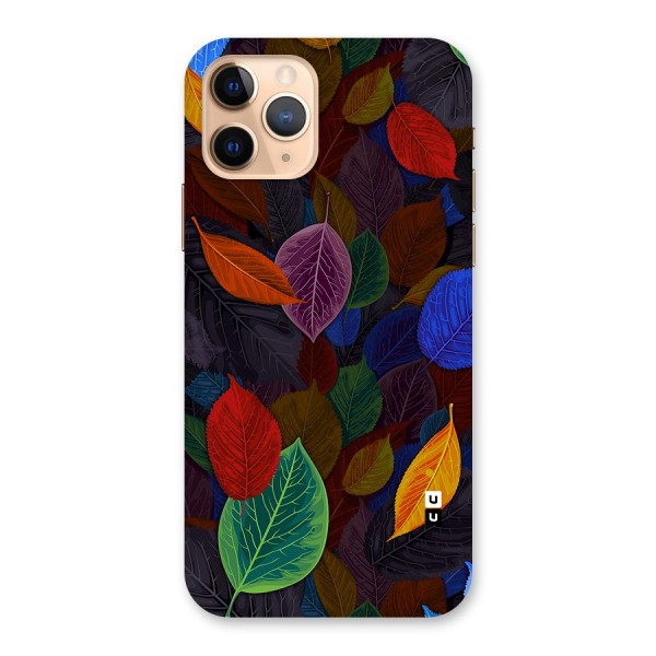 Colorful Leaves Pattern Back Case for iPhone 11 Pro