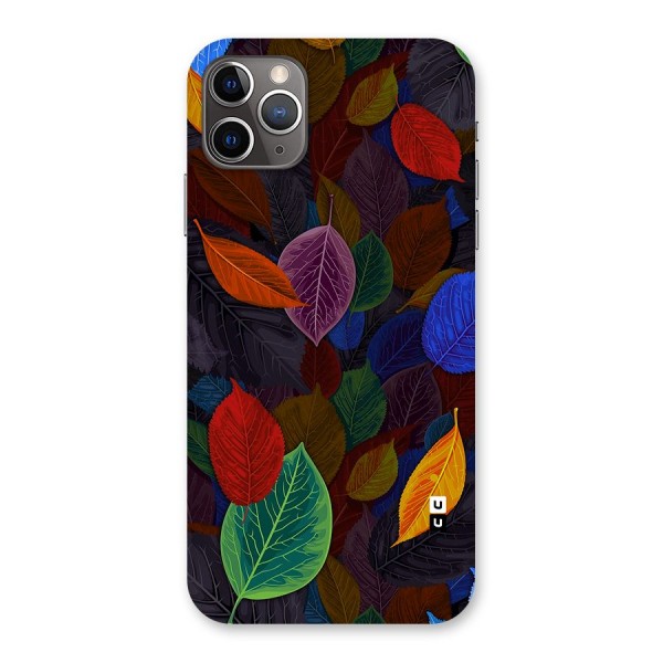 Colorful Leaves Pattern Back Case for iPhone 11 Pro Max