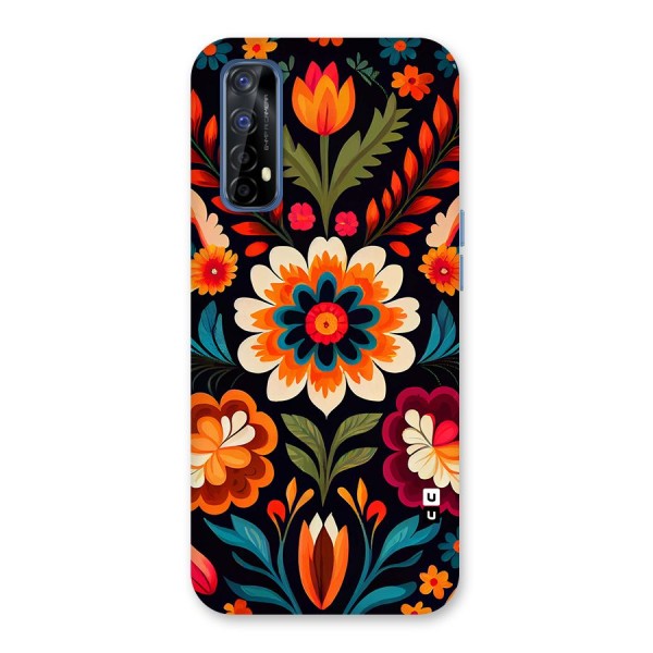 Colorful Mexican Floral Pattern Back Case for Realme 7
