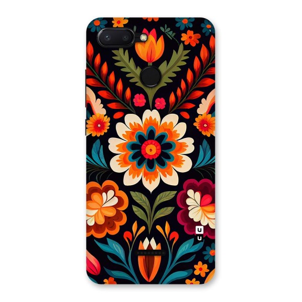 Colorful Mexican Floral Pattern Back Case for Redmi 6