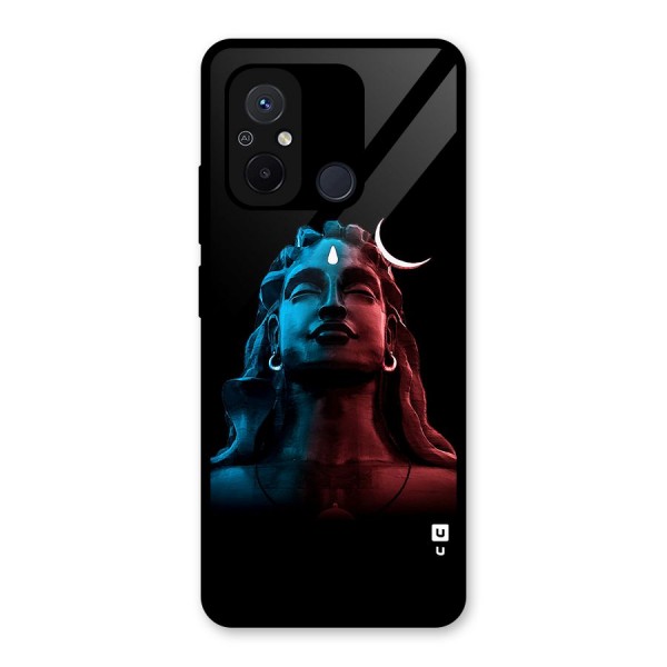 Colorful Shiva Glass Back Case for Redmi 12C