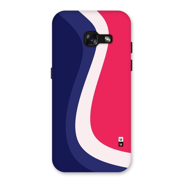 Colorful Wavy Print Back Case for Galaxy A3 (2017)