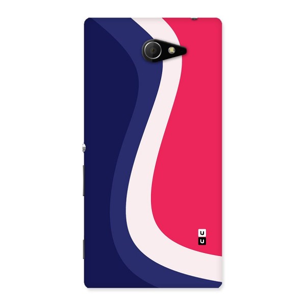 Colorful Wavy Print Back Case for Sony Xperia M2