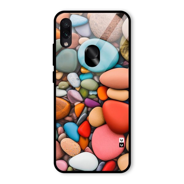 Colourful Stones Glass Back Case for Redmi Note 7S