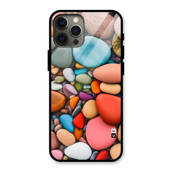 Colourful Stones Glass Back Case for iPhone 12 Pro Max