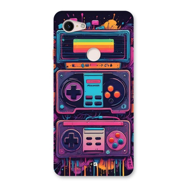 Comic Gaming Console Back Case for Google Pixel 3 XL