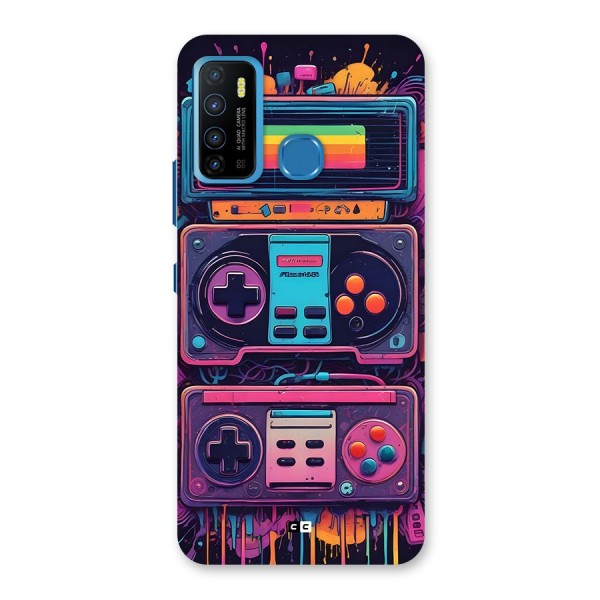 Comic Gaming Console Back Case for Infinix Hot 9