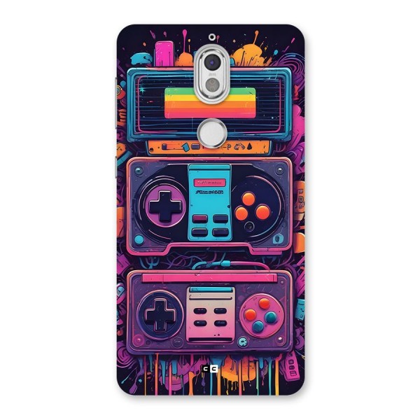 Comic Gaming Console Back Case for Nokia 7