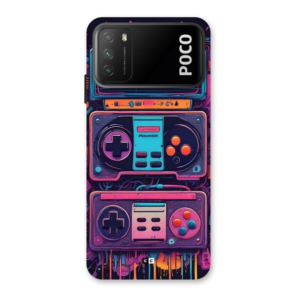 Comic Gaming Console Back Case for Poco M3