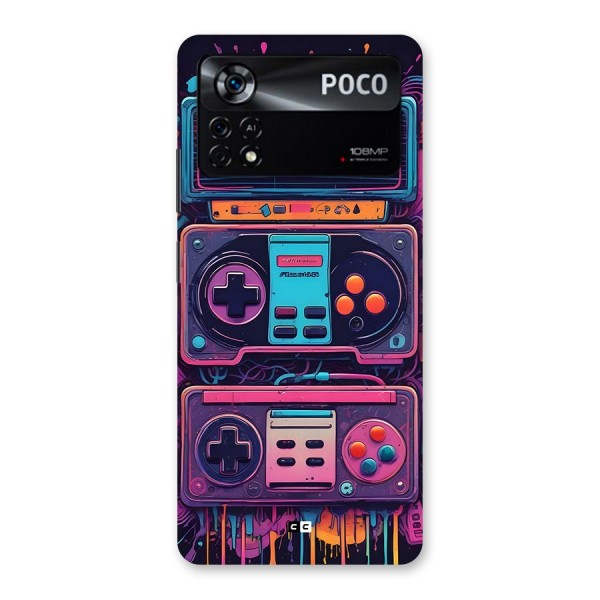 Comic Gaming Console Back Case for Poco X4 Pro 5G