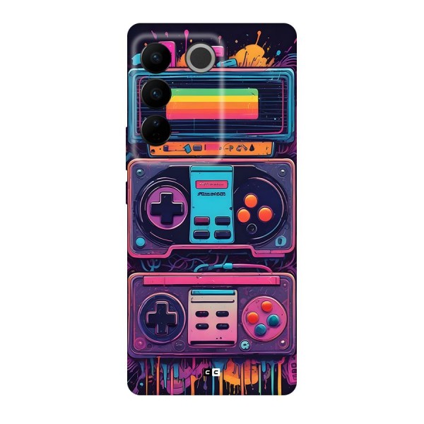 Comic Gaming Console Back Case for Vivo V27