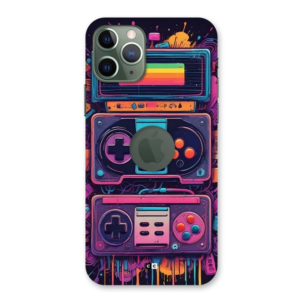 Comic Gaming Console Back Case for iPhone 11 Pro Logo Cut