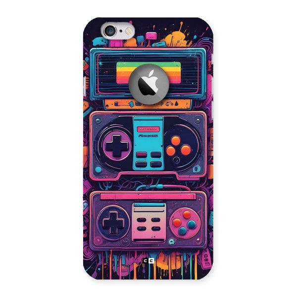 Comic Gaming Console Back Case for iPhone 6 Logo Cut