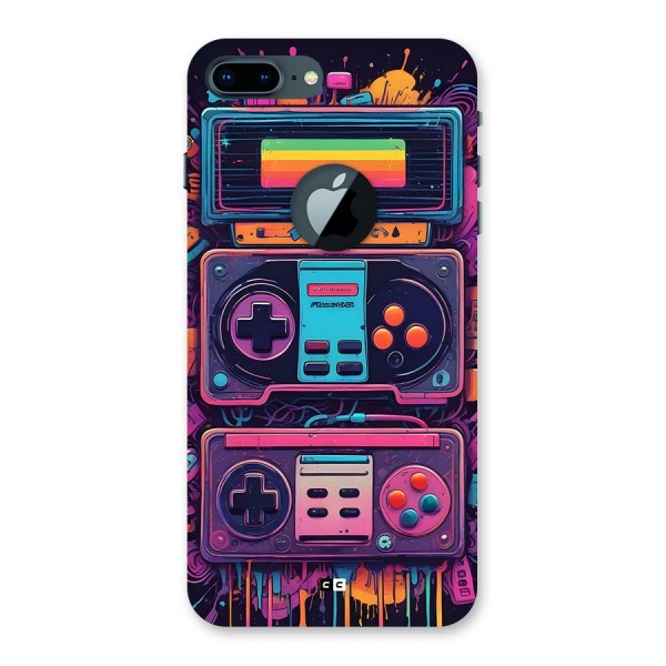 Comic Gaming Console Back Case for iPhone 7 Plus Logo Cut