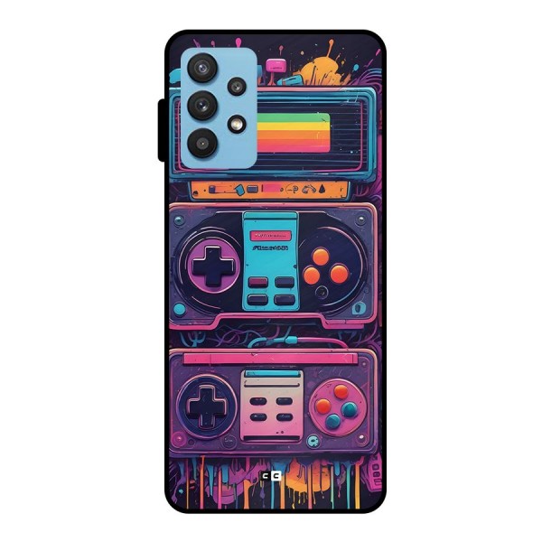 Comic Gaming Console Metal Back Case for Galaxy M32 5G