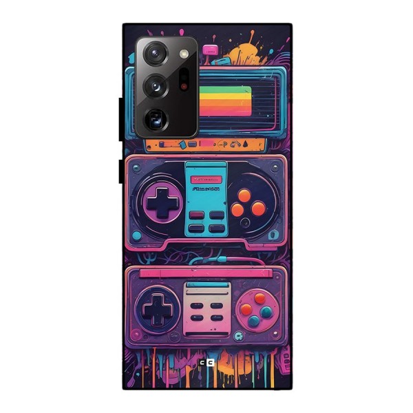Comic Gaming Console Metal Back Case for Galaxy Note 20 Ultra