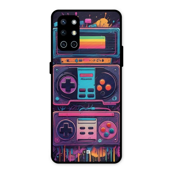 Comic Gaming Console Metal Back Case for OnePlus 9R