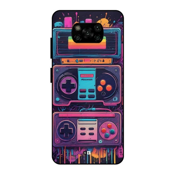 Comic Gaming Console Metal Back Case for Poco X3