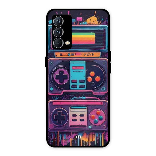 Comic Gaming Console Metal Back Case for Realme GT Master Edition
