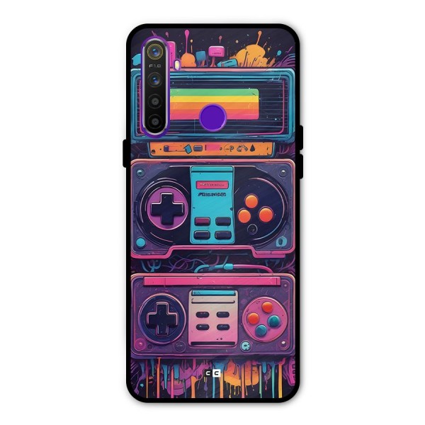 Comic Gaming Console Metal Back Case for Realme Narzo 10