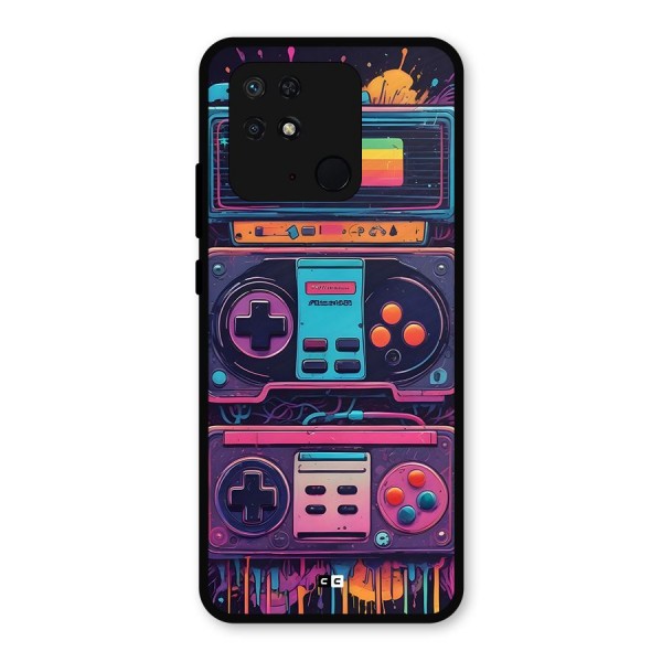 Comic Gaming Console Metal Back Case for Redmi 10 Power