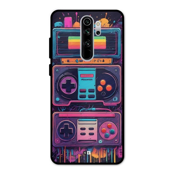 Comic Gaming Console Metal Back Case for Redmi Note 8 Pro