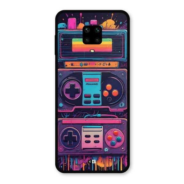 Comic Gaming Console Metal Back Case for Redmi Note 9 Pro Max