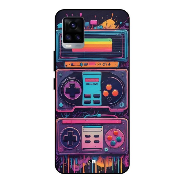 Comic Gaming Console Metal Back Case for Vivo V20