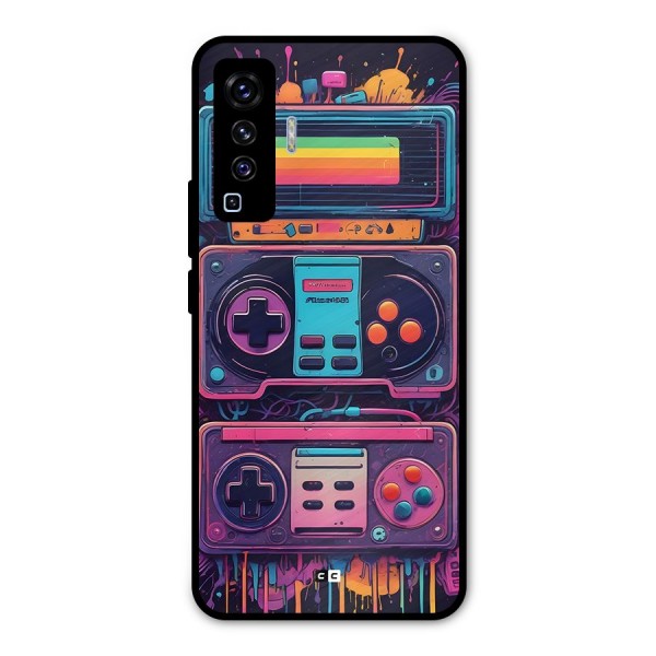 Comic Gaming Console Metal Back Case for Vivo X50