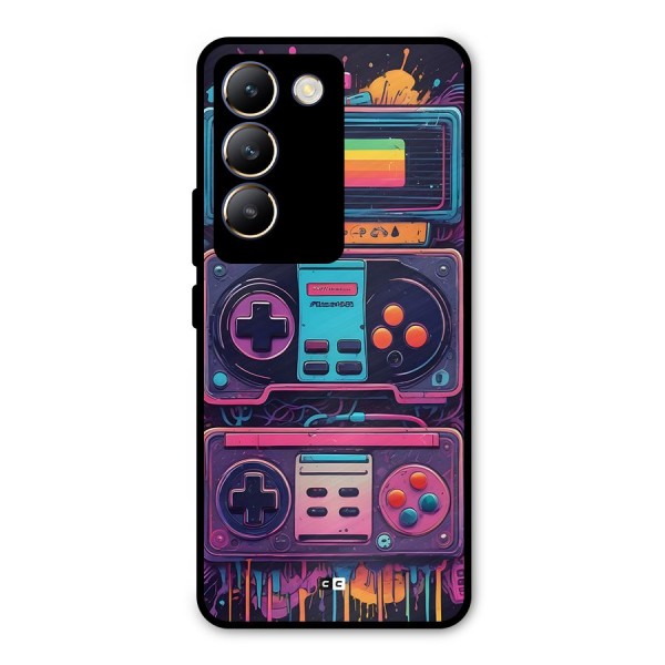 Comic Gaming Console Metal Back Case for Vivo Y200e