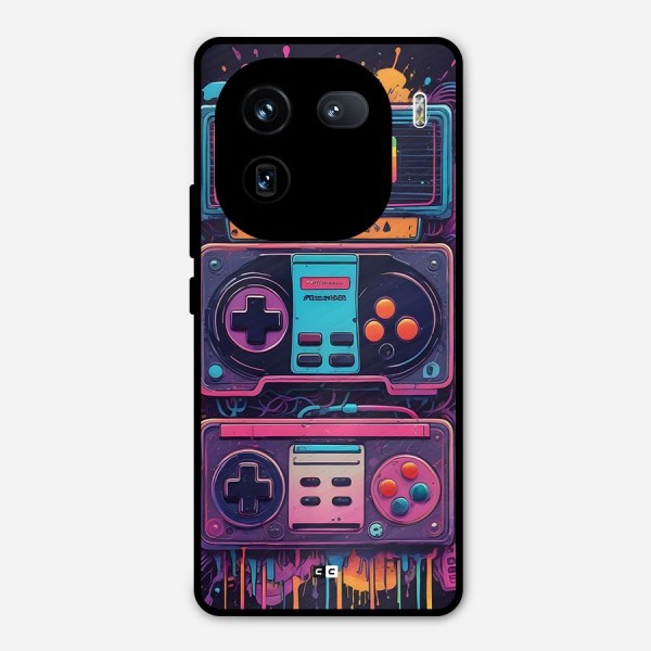 Comic Gaming Console Metal Back Case for iQOO 12