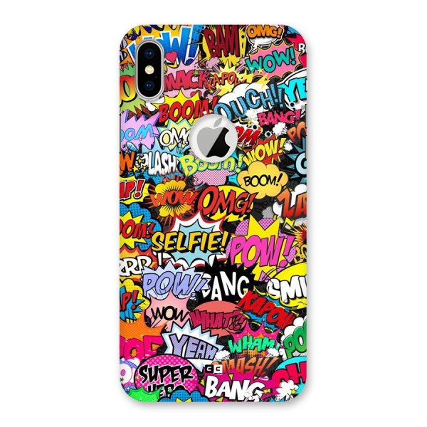 Comic Ringtone Back Case for iPhone X Logo Cut