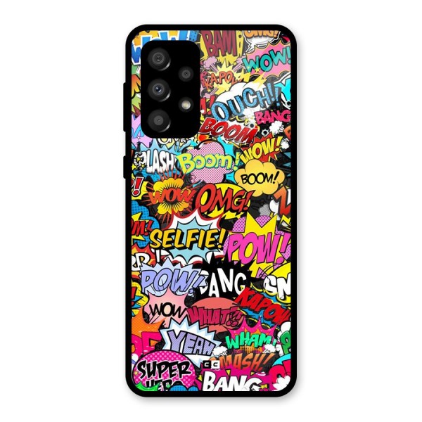 Comic Ringtone Glass Back Case for Galaxy A32