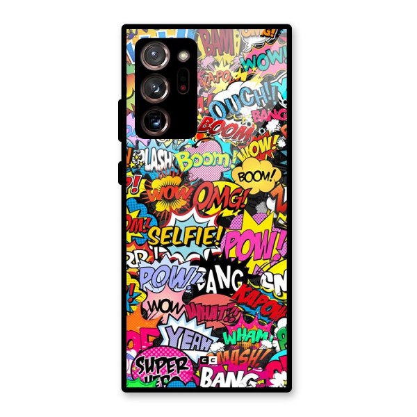 Comic Ringtone Glass Back Case for Galaxy Note 20 Ultra 5G