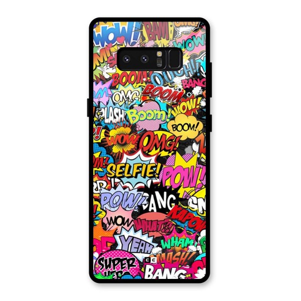 Comic Ringtone Glass Back Case for Galaxy Note 8