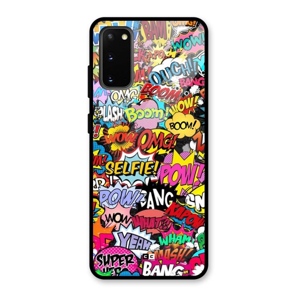 Comic Ringtone Glass Back Case for Galaxy S20