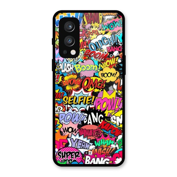 Comic Ringtone Glass Back Case for OnePlus Nord 2 5G