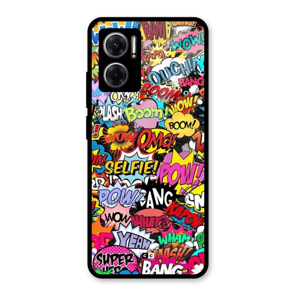 Comic Ringtone Glass Back Case for Redmi 11 Prime 5G
