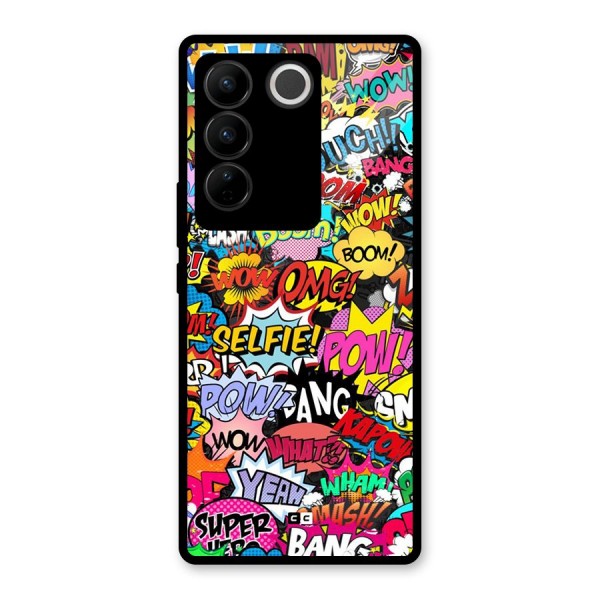 Comic Ringtone Glass Back Case for Vivo V27