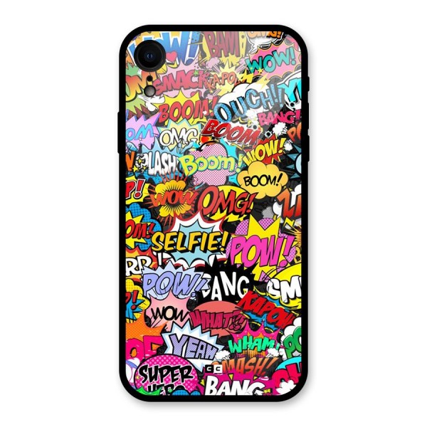Comic Ringtone Glass Back Case for iPhone XR
