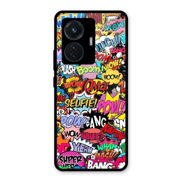 Comic Ringtone Glass Back Case for iQOO Z6 44W