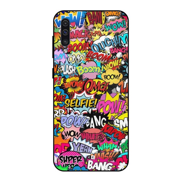 Comic Ringtone Metal Back Case for Galaxy A30s