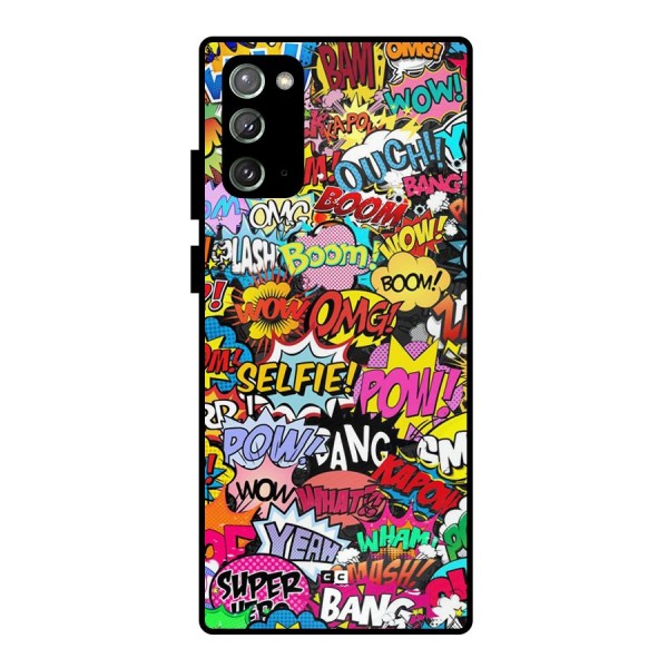 Comic Ringtone Metal Back Case for Galaxy Note 20