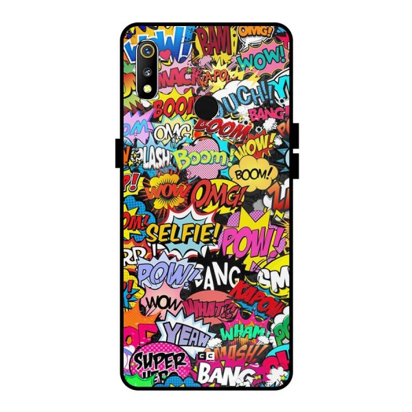 Comic Ringtone Metal Back Case for Realme 3