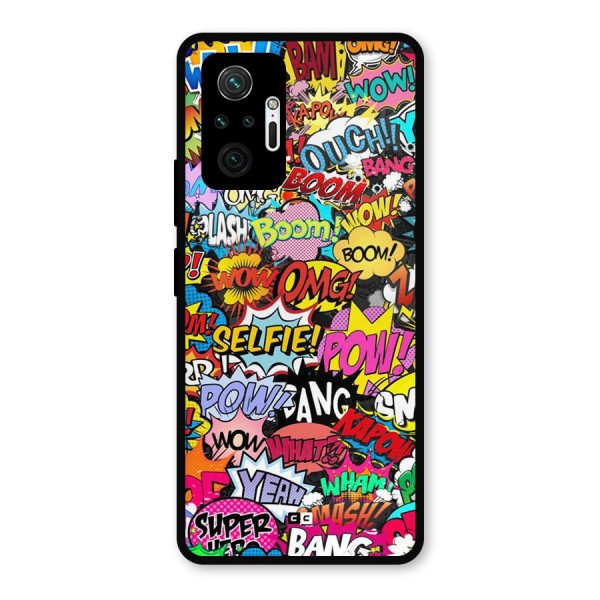Comic Ringtone Metal Back Case for Redmi Note 10 Pro Max