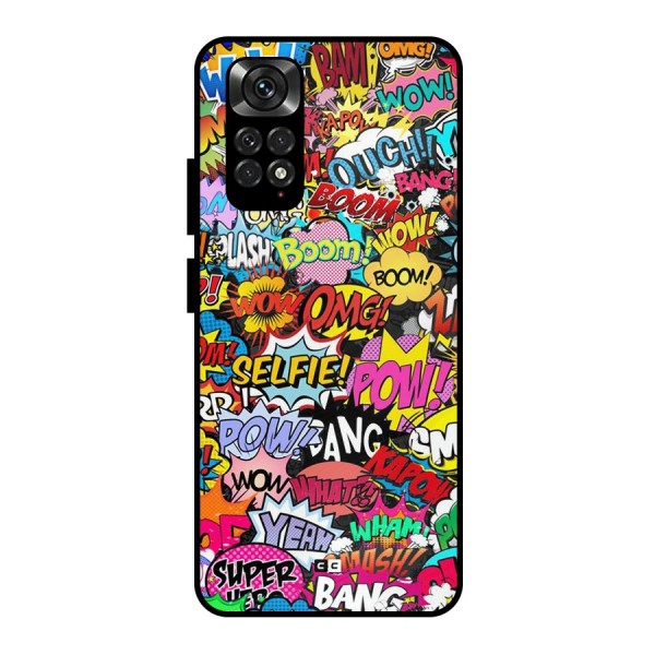 Comic Ringtone Metal Back Case for Redmi Note 11 Pro Plus 5G